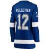Jakob Pelletier Tampa Bay Lightning Fashion7 Women's Home Breakaway Jersey - Blue - Detail View
