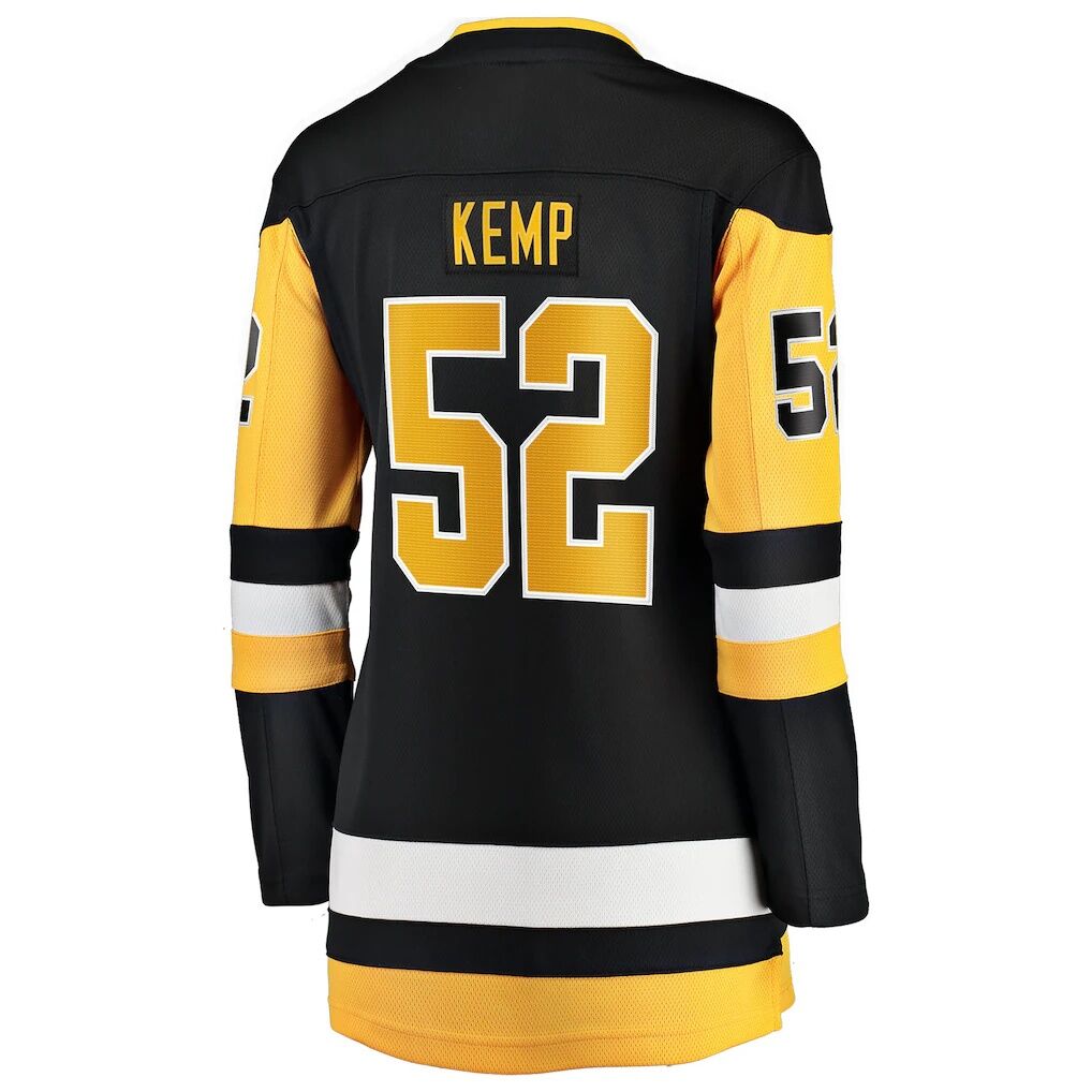 Philip Kemp Pittsburgh Penguins Fashion7 Women's Home Breakaway Jersey