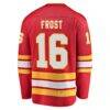 Morgan Frost Calgary Flames Fashion7 Home Breakaway Jersey - Red - Detail View
