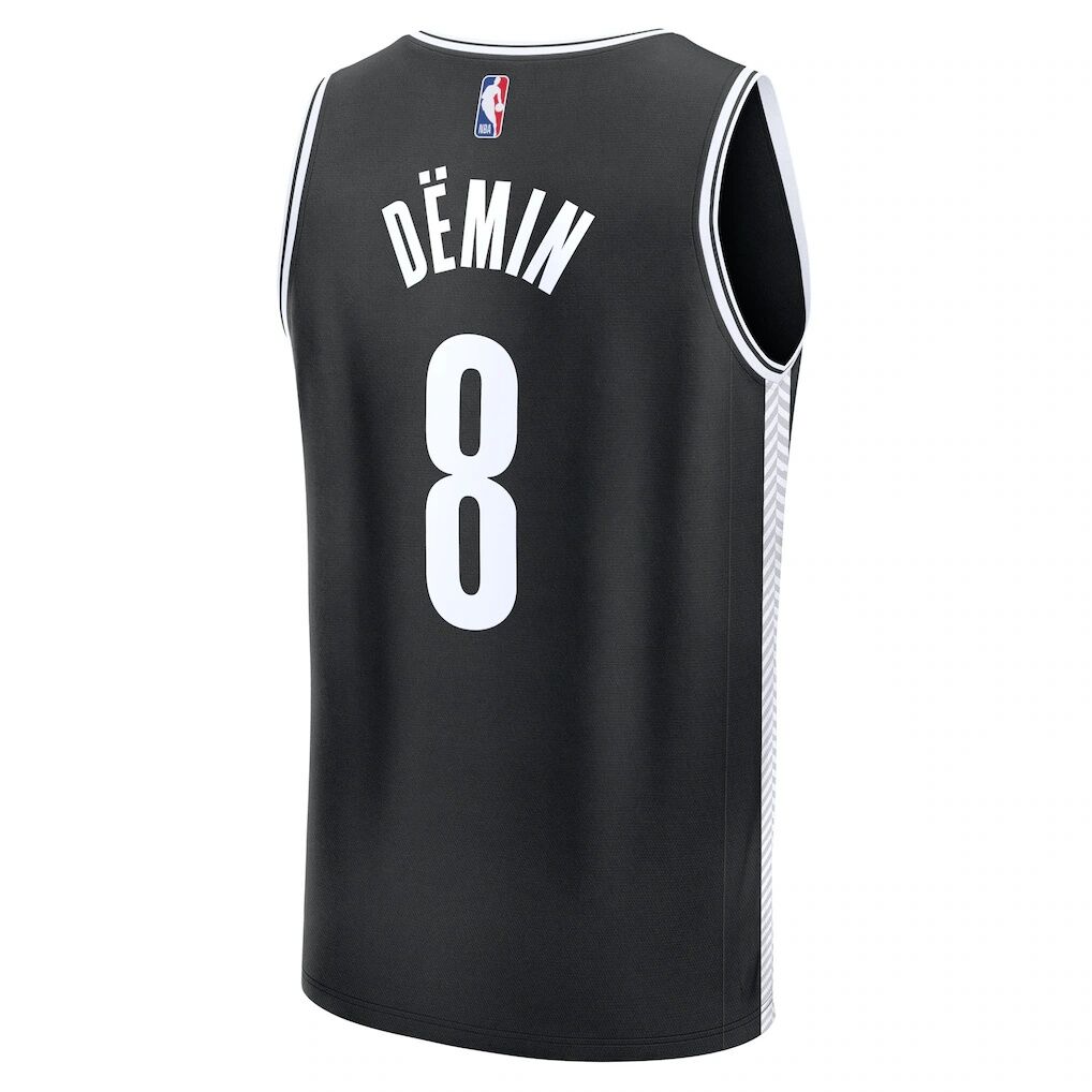 Egor Dëmin Brooklyn Nets Fashion7 Fast Break Replica Jersey - Black - Icon Edition