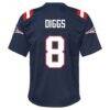 Stefon Diggs New England Patriots Nike Youth Team Game Jersey - Navy - Detail View