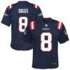 Stefon Diggs New England Patriots Nike Youth Team Game Jersey - Navy - Front View