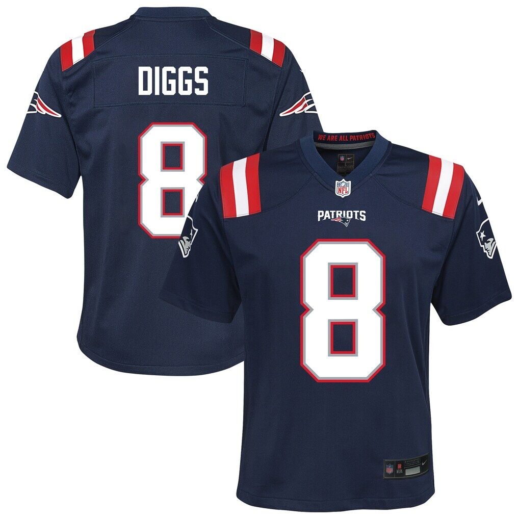 Stefon Diggs New England Patriots Nike Youth Team Game Jersey