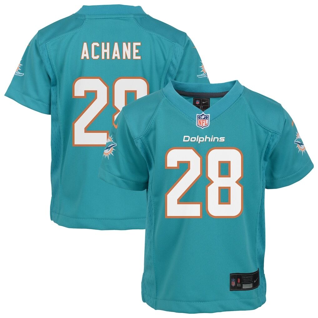 De'Von Achane Miami Dolphins Nike Toddler Game Jersey - Aqua