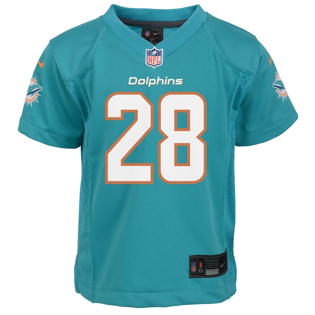 De'Von Achane Miami Dolphins Nike Toddler Game Jersey - Aqua