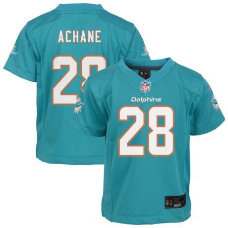 De'Von Achane Miami Dolphins Nike Infant Team Player Game Jersey - - Front View