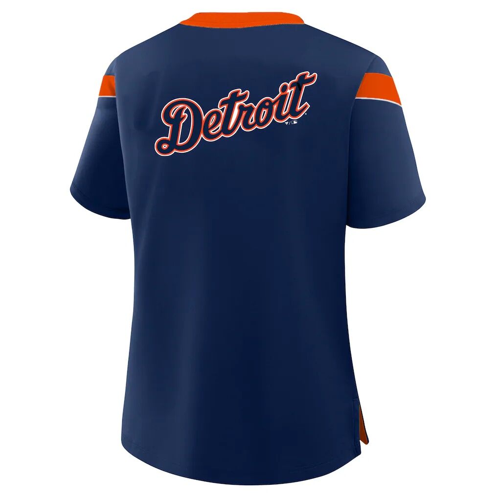Detroit Tigers Profile Women’s Plus Size Lace-Up T-Shirt