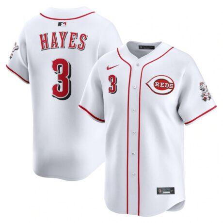 Ke'Bryan Hayes Cincinnati Reds Nike Home Limited Player Jersey - White - Front View