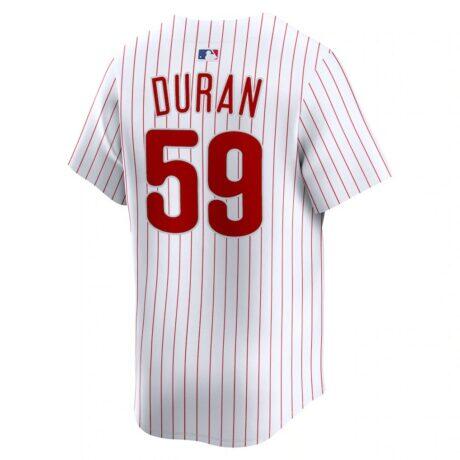 Jhoan Duran Philadelphia Phillies Nike Home Limited Player Jersey - White - Front View