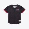 Cleveland Cavaliers Mitchell & Ness Unisex Final Seconds Vintage Logo Mesh Button-Up Shirt - Navy - Front View