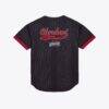 Cleveland Cavaliers Mitchell & Ness Unisex Final Seconds Vintage Logo Mesh Button-Up Shirt - Navy - Side View