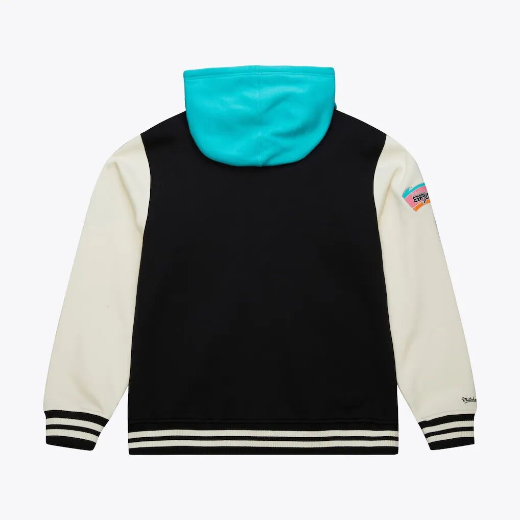 San Antonio Spurs Mitchell & Ness Courtside Fleece Full-Snap Jacket