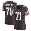 Cornelius Lucas Cleveland Browns Nike Women's Team Game Jersey - Brown - Front View