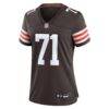 Cornelius Lucas Cleveland Browns Nike Women's Team Game Jersey - Brown - Side View