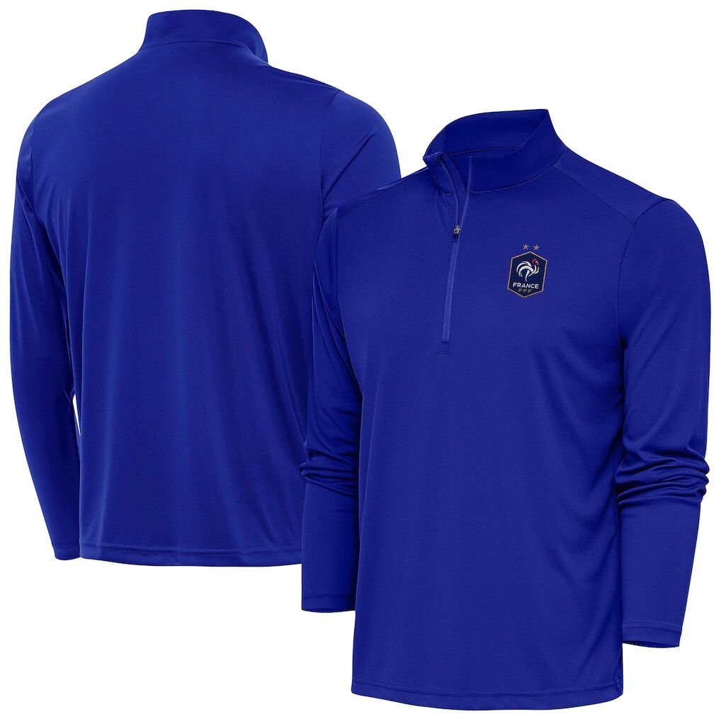 France National Team Antigua Statement Quarter-Zip Pullover - Royal