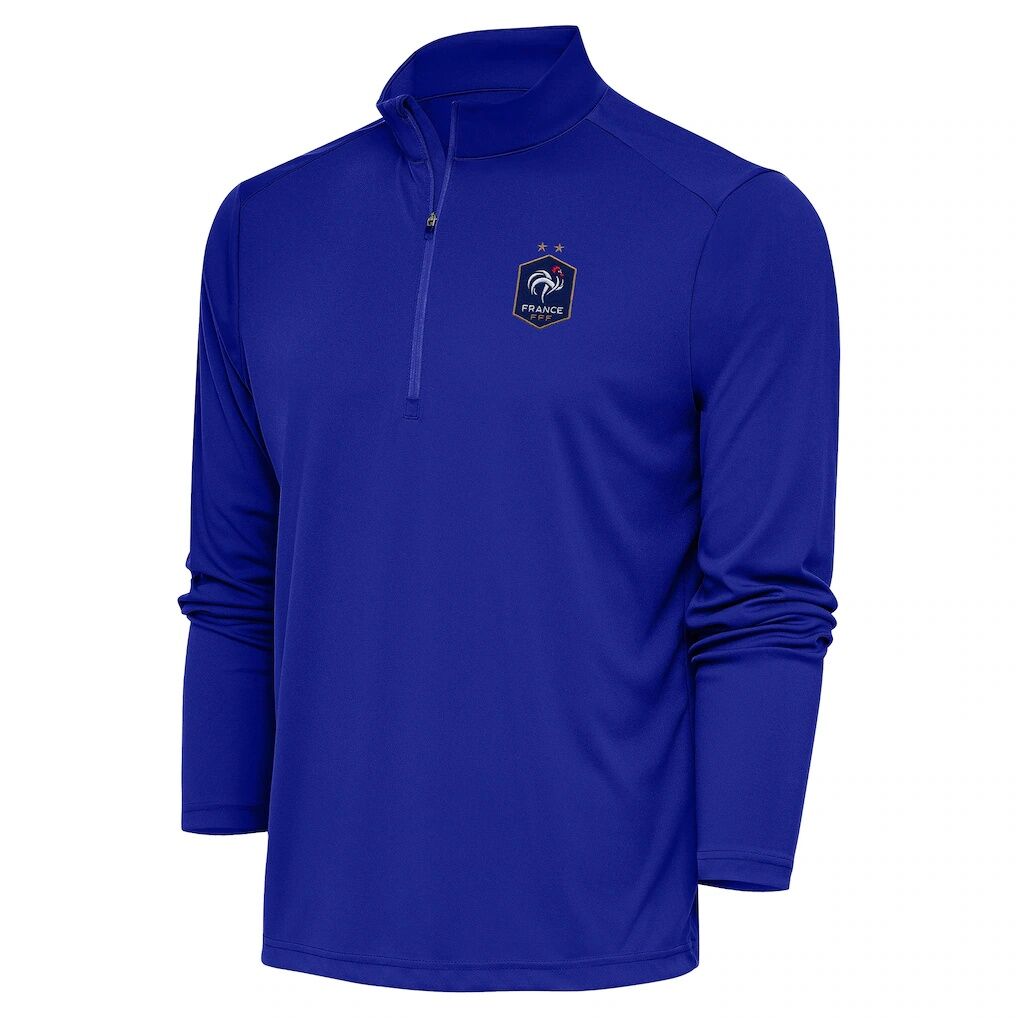 France National Team Antigua Statement Quarter-Zip Pullover - Royal