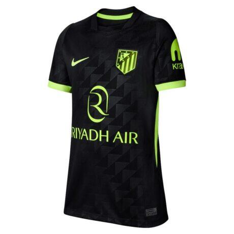 Atletico de Madrid Nike Youth 2026/27 Away Stadium Replica Jersey - Black - Detail View