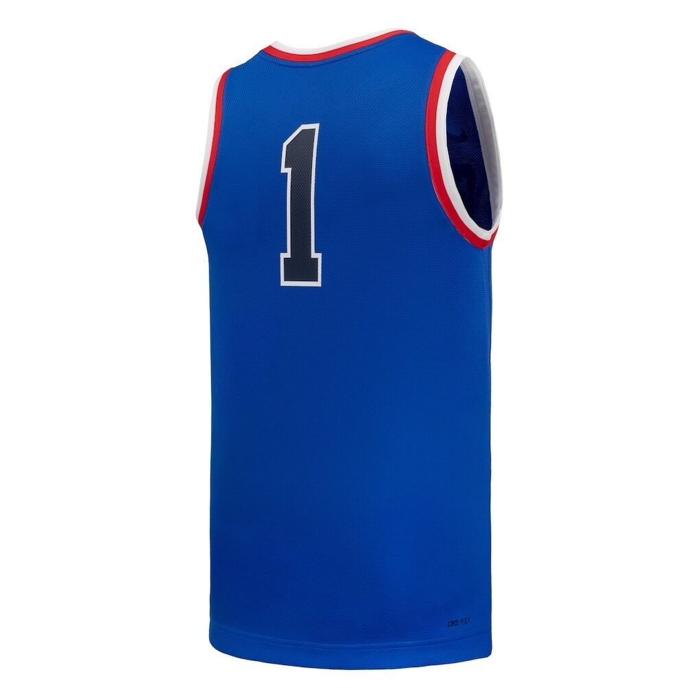 #1 Gonzaga Bulldogs Nike Replica Basketball Jersey - Royal