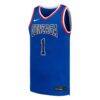 #1 Gonzaga Bulldogs Nike Replica Basketball Jersey - - Side View