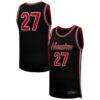 #27 Houston Cougars Jordan Brand Replica Basketball Jersey - Black - Front View