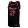 #27 Houston Cougars Jordan Brand Replica Basketball Jersey - Black - Side View
