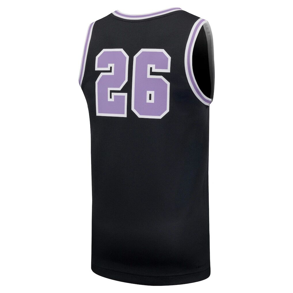 #26 Kansas State Wildcats Nike Replica Basketball Jersey - Anthracite