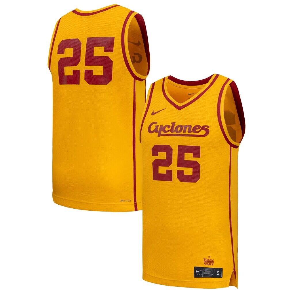 #25 Iowa State Cyclones Nike Replica Basketball Jersey