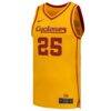 #25 Iowa State Cyclones Nike Replica Basketball Jersey - Gold - Side View