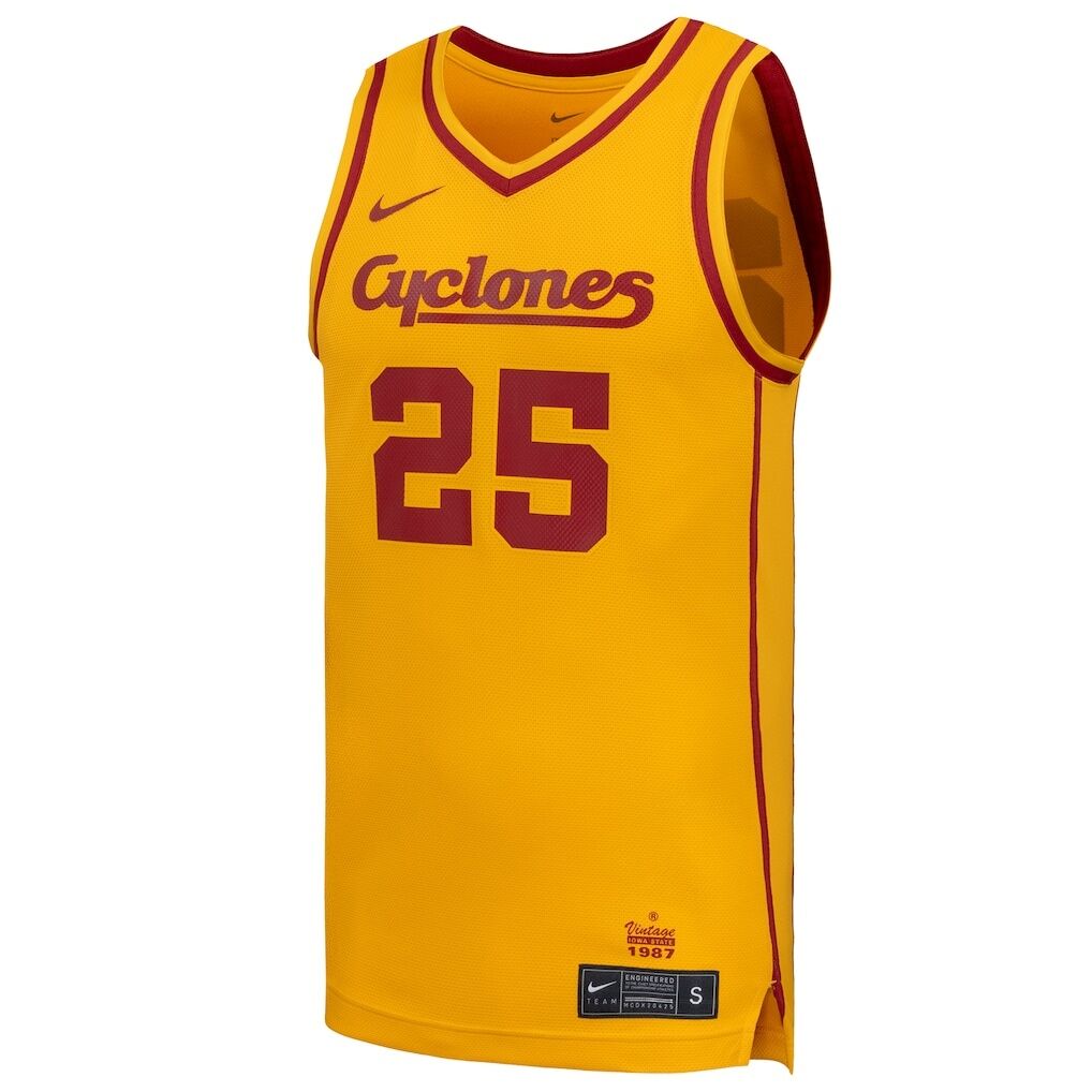 #25 Iowa State Cyclones Nike Replica Basketball Jersey