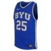 #25 BYU Cougars Nike Youth Replica Basketball Jersey - - Side View