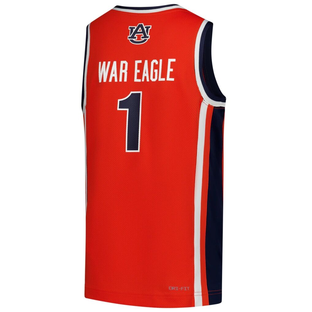 #1 Auburn Tigers Nike Youth Replica Basketball Jersey