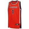 #1 Auburn Tigers Nike Youth Replica Basketball Jersey - Orange - Side View