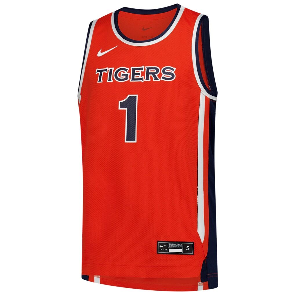 #1 Auburn Tigers Nike Youth Replica Basketball Jersey