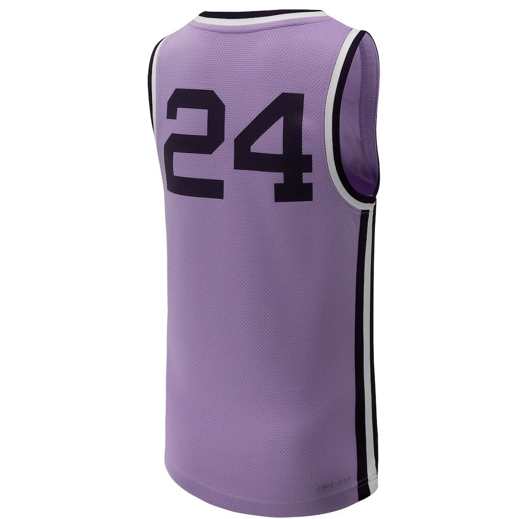 #24 Kansas State Wildcats Nike Youth Replica Basketball Jersey - Lavender