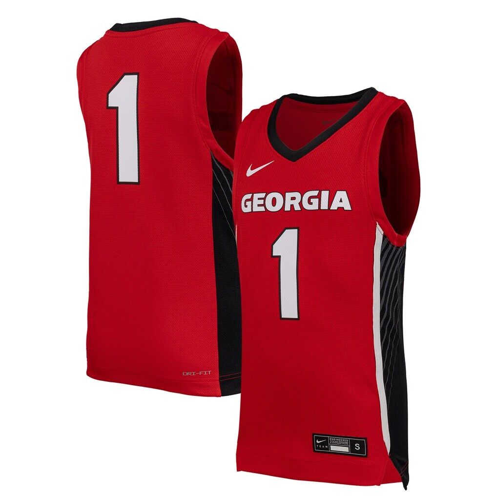 #1 Georgia Bulldogs Nike Youth Replica Basketball Jersey