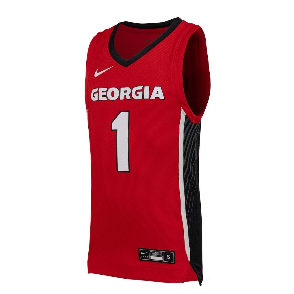 #1 Georgia Bulldogs Nike Youth Replica Basketball Jersey
