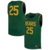 #25 Baylor Bears Nike Youth Replica Basketball Jersey - - Front View