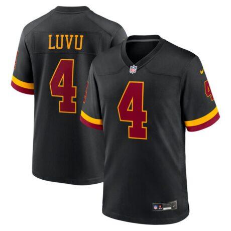 Frankie Luvu Washington Commanders Nike Hail Raiser Alternate Game Jersey - Black - Front View