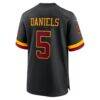 Hail Raiser Jayden Daniels Washington Commanders Nike Alternate Game Jersey - Black - Alt2
