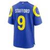 Matthew Stafford Los Angeles Rams Nike Team Game Player Jersey - Royal - Detail View