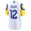 Puka Nacua Los Angeles Rams Nike White Game Player Jersey - White - Detail View
