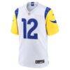 Puka Nacua Los Angeles Rams Nike White Game Player Jersey - White - Side View