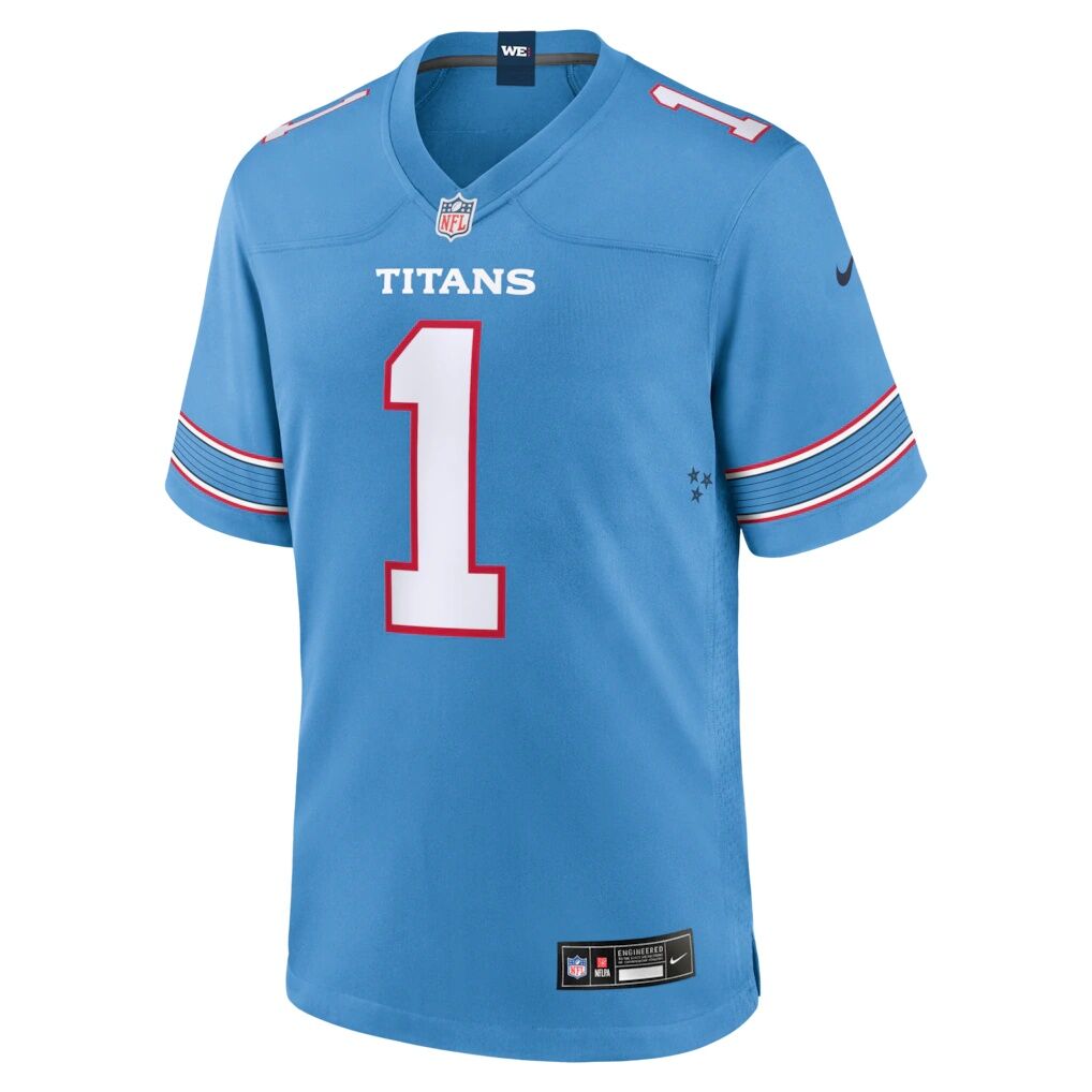 Cameron Ward Tennessee Titans Nike Game Jersey - Light Blue
