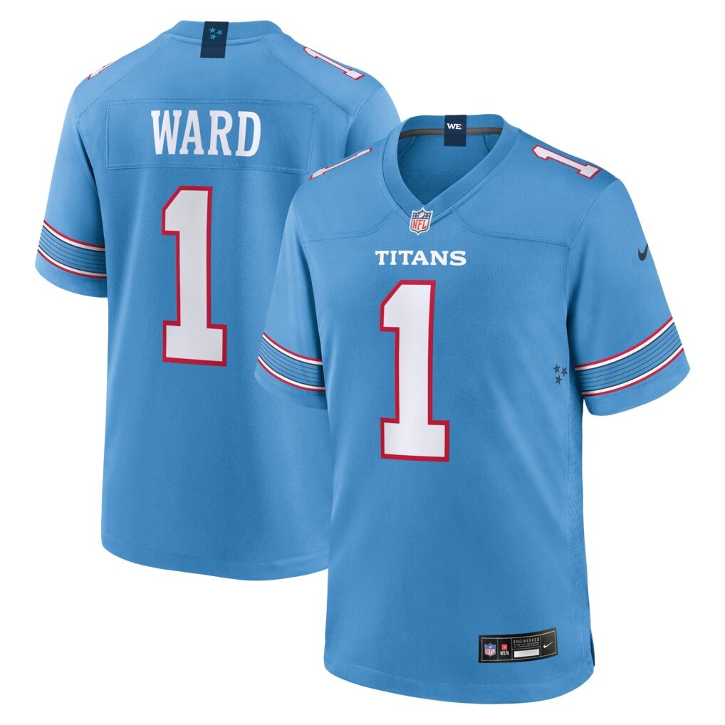 Cameron Ward Tennessee Titans Nike Game Jersey - Light Blue