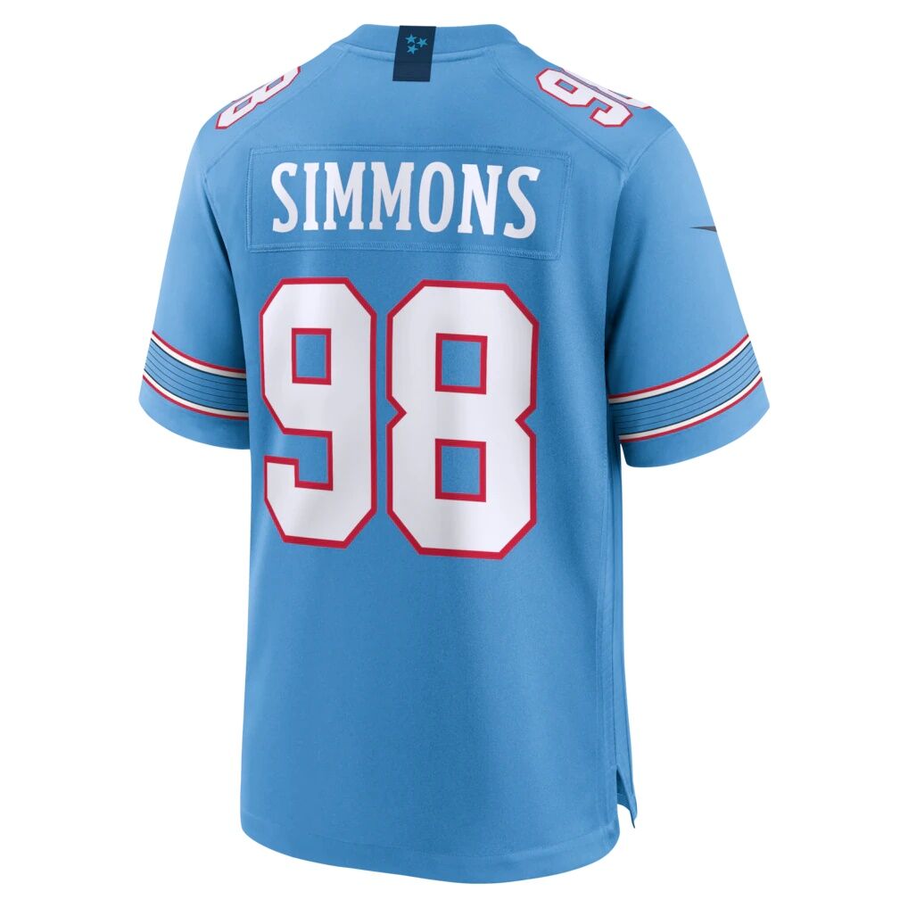 Jeffery Simmons Tennessee Titans Nike Game Jersey - Light Blue