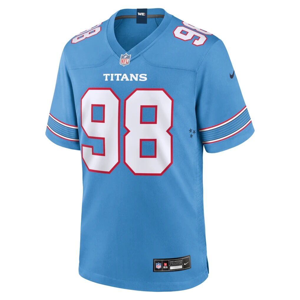 Jeffery Simmons Tennessee Titans Nike Game Jersey - Light Blue