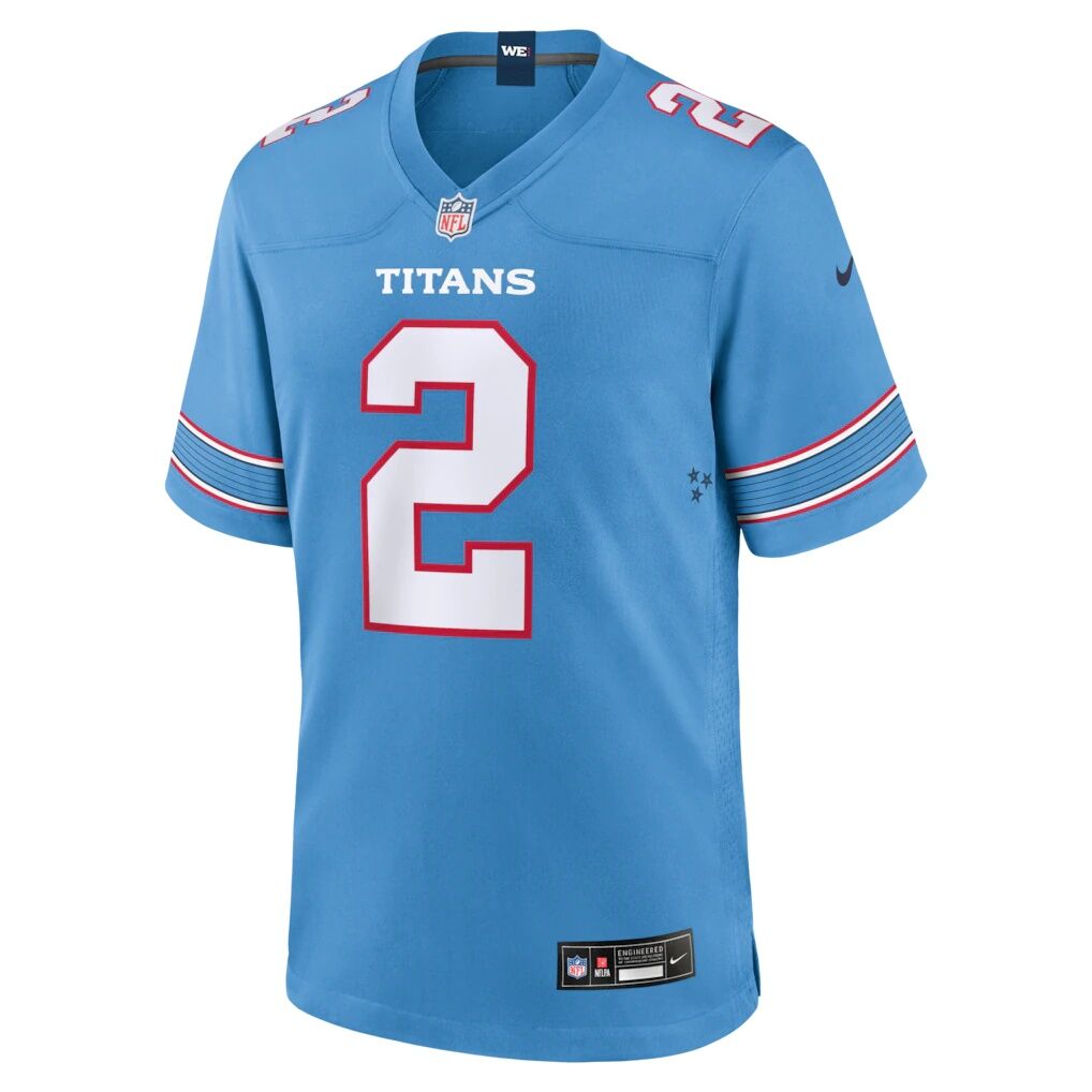 Tyjae Spears Tennessee Titans Nike Game Jersey - Light Blue