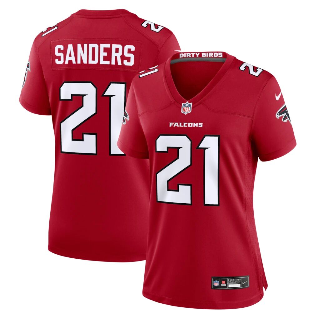 Deion Sanders Atlanta Falcons Nike Women's Retired Player Game Jersey