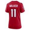Jalon Walker Atlanta Falcons Nike Women's Game Jersey - Red - Detail View