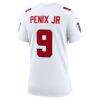 Michael Penix Jr. Atlanta Falcons Nike Women's Game Jersey - White - Detail View